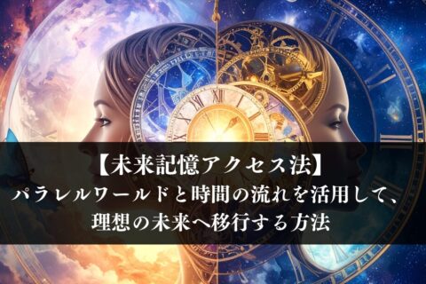 【未来記憶アクセス法】パラレルワールドと時間の流れを活用して、理想の未来へ移行する方法