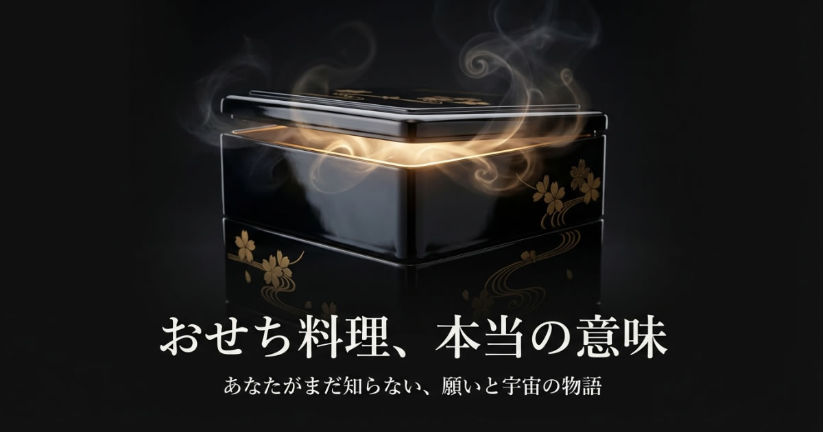 おせち料理の本当の意味と不思議な由来を全解説!知れば正月が10倍楽しくなる!神様との共食から戦国武将の勝負食まで完全ガイド
