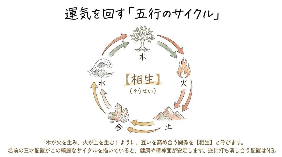 運気を回す「五行のサイクル」