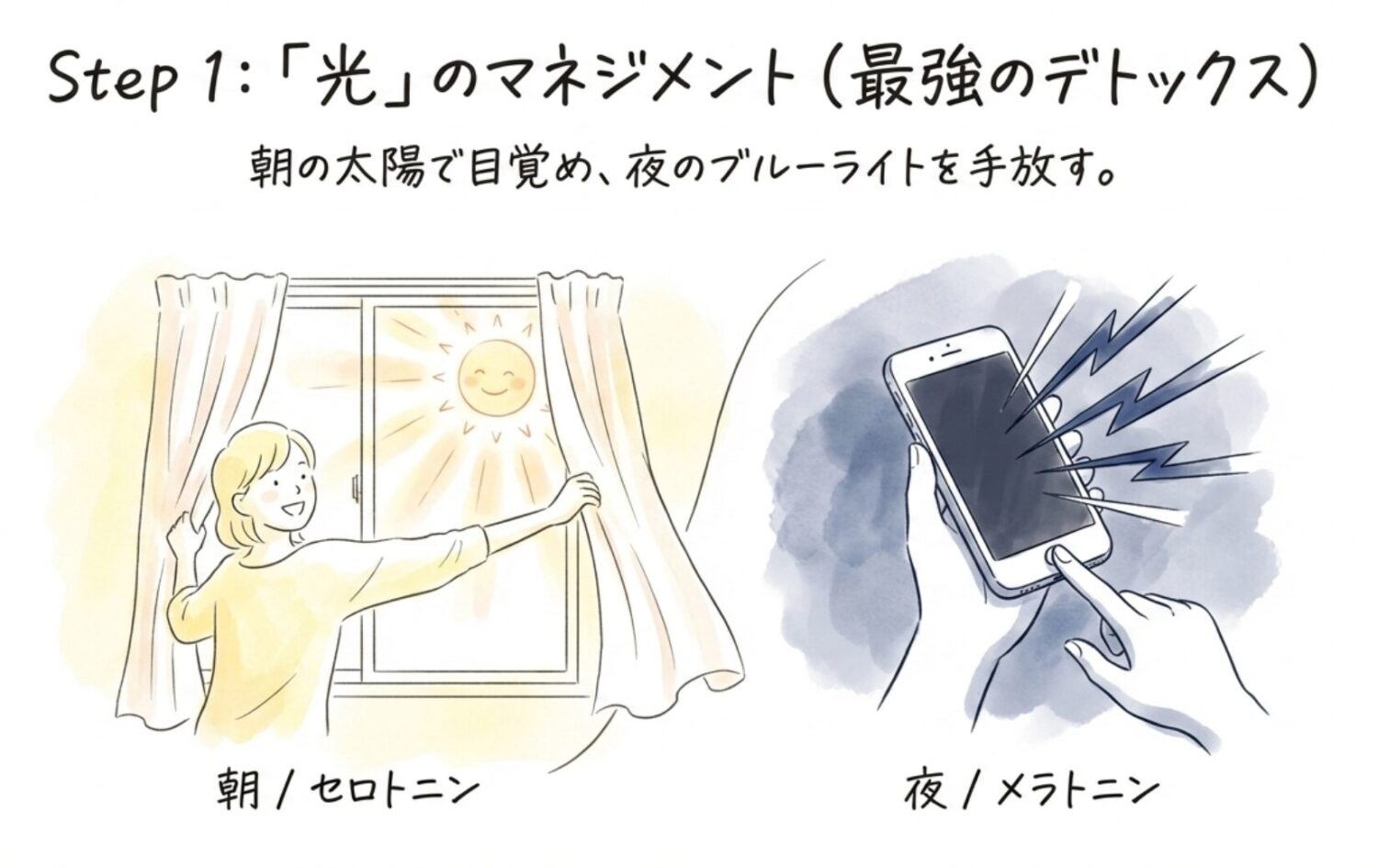 ステップ1：光のマネジメント（最強のデトックス）