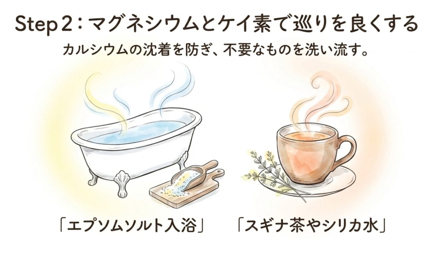 ステップ2：マグネシウムとケイ素の摂取