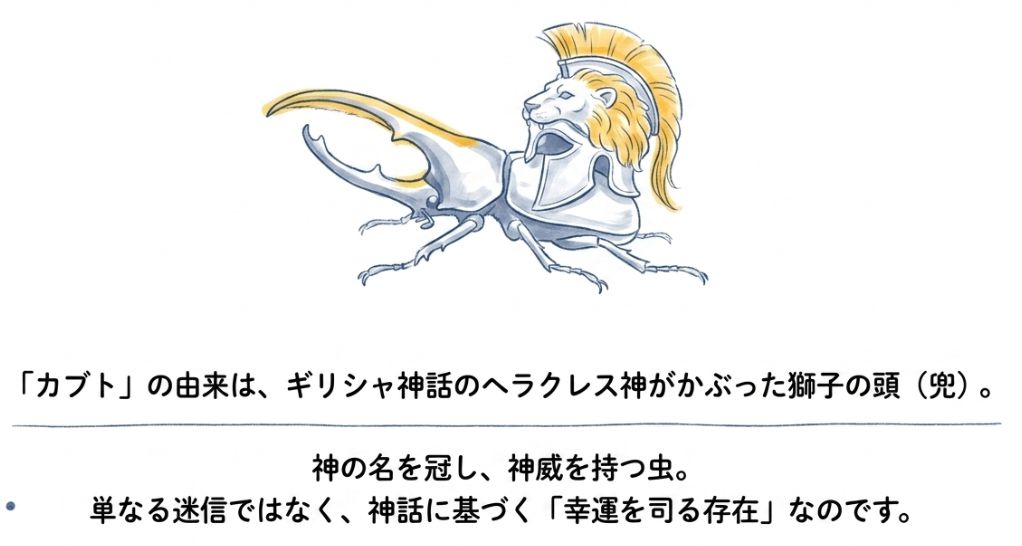 兜の名を持つ虫が縁起を呼ぶ理由